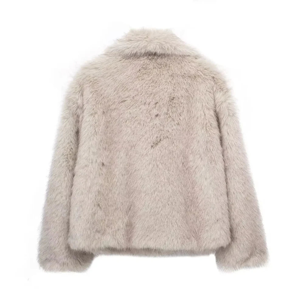 Loreo Faux Fur Coat